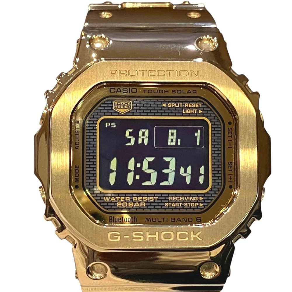 Casio G-SHOCK watch, total weight 153g, stainless steel, radio-controlled sol...
